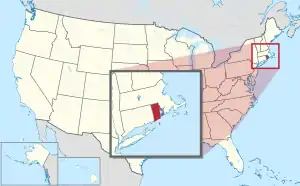 Rhode Island is the smallest state by total area and land area.