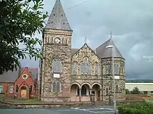 Capel Bach, Rhos; rebuilt to design by Roberts, 1889