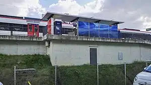 Elevated platform with shelter