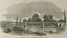 Richmond Railway Bridge, Illustrated London News, 21 October 1848