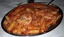 Rigatoni con la pajata