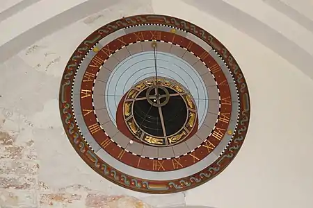 Rinkaby church clock