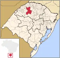 Location of Ijuí