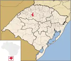 Location of Ijuí