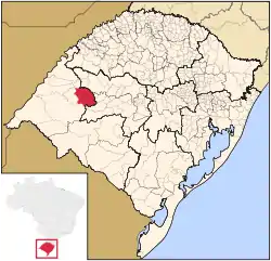 Location within Rio Grande do Sul