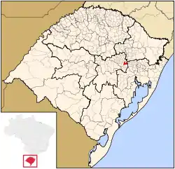 Location within Rio Grande do Sul