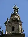 Our Lady of Mount Camel statue on the top of the Old Cathedral of Rio de Janeiro's bell tower