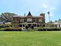 View of the house from the lawn