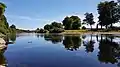 The River Dee at Peterculter, facing downstream.