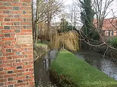 Flood marker at Bridge Street