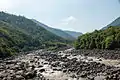 Rocks in the river.