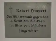 Plaque at Church of St. Ludwig