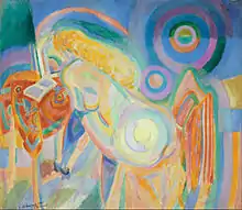 Nude Woman Reading (1920), by Robert Delaunay, Museo de Bellas Artes de Bilbao