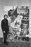 Graphic artist Robert Rauschenberg in 1968