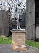 Marochetti's bronze statue of Robert Stephenson was erected at Euston station in 1870; pictured in 2007