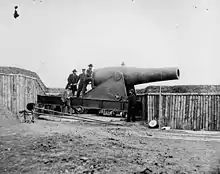 A 15-inch Rodman gun in Battery Rodgers.