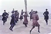 Georgian dancers performing Perkhuli in 1965