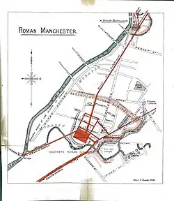 Image 51Map of Manchester from Roman Manchester (1900) (from History of Manchester)