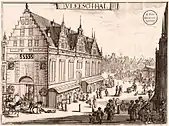 "Vleeshal Haarlem", created in 1690