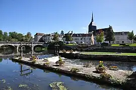 Centre of town and the Sauldre