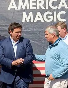 Robinson with Governor Ron DeSantis in November 2022