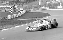 Ronnie Peterson driving the P34 at the 1977 Race of Champions