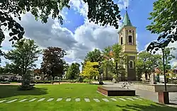 Chittussiho Square with the Church of Saint Lawrence