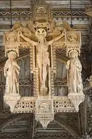 Hanging Rood in St David's Cathedral. Photograph shown courtesy Martin Crampin.