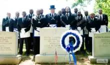 Roscoe C. Cartwright Prince Hall Lodge No. 129 paying respects to namesake on Memorial Day 2015