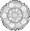 Image of silver rosette used on ribbon bars