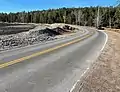 The Route 3 causeway separating Little Long Pond from Bracy Cove