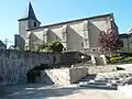 Église Saint-Germain de Royère-de-Vassivière, back facade