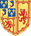 Royal arms of Mary, Queen of Scots, impaled with those of Francis