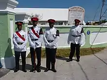 Royal Bermuda Regiment at St James' Church in Somerset in No. 3 Dress