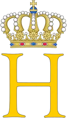 Royal cypher of Grand Duke Henri of Luxembourg