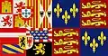 First command Flag of the Lord Admiral of England (1554-1558) under Mary I and Philip II when on board a ship.