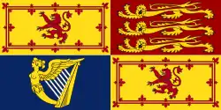 Royal Standard of the United Kingdom in Scotland