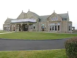 Royal Troon Golf Club clubhouse, Scotland