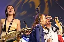 Rubblebucket performing in Vermont in 2010