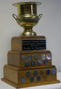 William T. Ruddock Trophy:OHF Championship, competed for by OPJHL champions since 1994