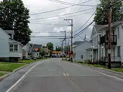 Principale street in à Saint-Sylvestre.