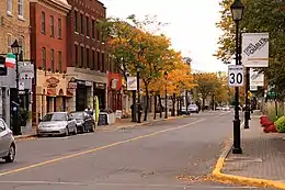 A streetscape in Longueuil