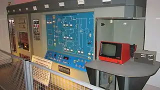 Control panel of the military VLF transmitter, used to communicate with submarines