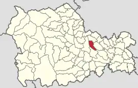 Location in Neamț County