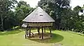 A Baluk in Jagoi Babang, West Kalimantan, the ceremonial hall for Bidayuh (Land Dayak) people