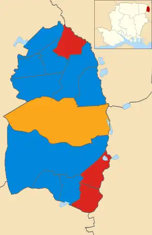 2019 results map