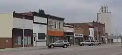 Downtown Rushville: west side of north Main Street, April 2011