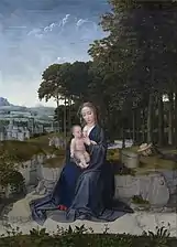 Rest on the Flight into Egypt by Gerard David. 16th century