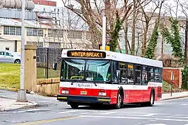 2007 New Flyer D40LF #1504 - Route Winter Break 1