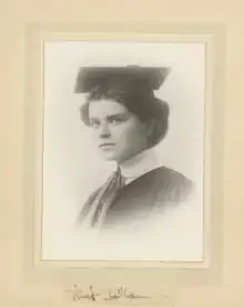 Photo of Ruth Holden in graduation attire c.1911